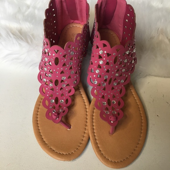 Shoes - Luo Luo Womens Wedge Heel Sandals Size 8.5